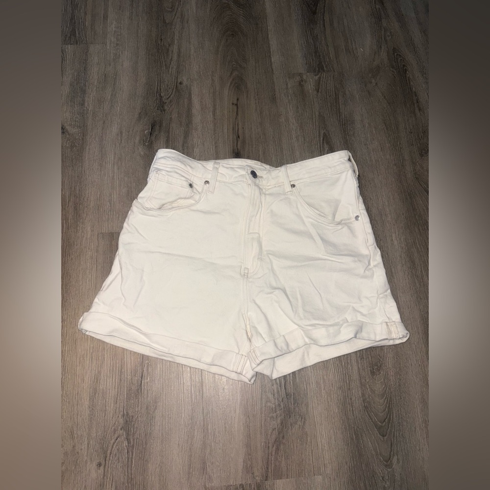 Denim & Denim - White Jean Shorts
